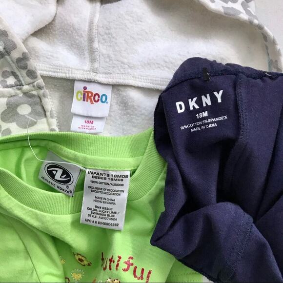 DKNY, Circo, and Athletic Works Assorted Clothing Bundle Girls 18M - Picture 14 of 15